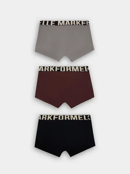 Изображение товара Комплект мужских трусов Mark Formelle 411124-3 (р.110-120, серый/коричневый/черный)