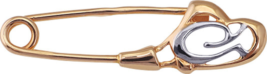 Изображение товара Брошь из красного золота Кристалл CC31300226773