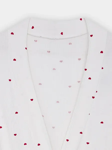 Изображение товара Халат Mark Formelle 552295 (р.158/164-88-94, сердечки на белом)