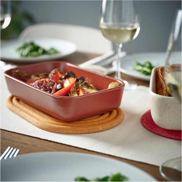 Изображение товара Набор подставок под горячее Ikea Эльдстьерт / 906.110.58 (2шт, коричневый/красный)