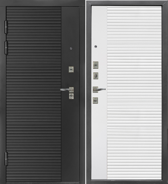 Изображение товара Входная дверь Форпост 96x205 В-100 (левая, букле серый/сосна прованс)