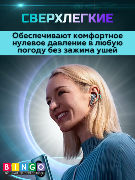 Изображение товара Беспроводные наушники Bingo V16 Samsung Galaxy Buds 3 (белый)