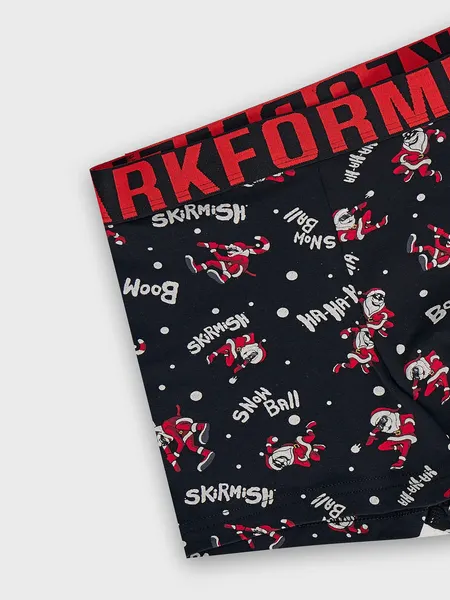 Изображение товара Трусы мужские Mark Formelle 411228 (р.82-92, деды морозы на черном)
