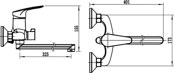 Изображение товара Смеситель Wellerein Blank 21BK31