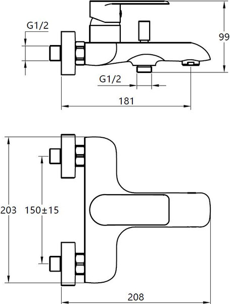 Изображение товара Смеситель Wellerein Flow 21FL54