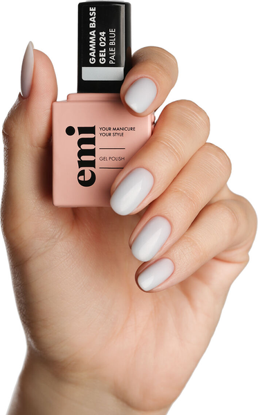 Изображение товара База для гель-лака E.Mi E.MiLac Gamma Base Gel №024 Pale blue (15мл)
