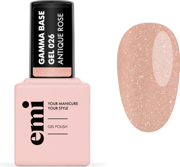 Изображение товара База для гель-лака E.Mi E.MiLac Gamma Base Gel №026 Antique rose (15мл)