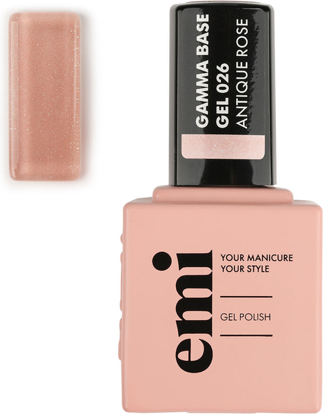 Изображение товара База для гель-лака E.Mi E.MiLac Gamma Base Gel №026 Antique rose (15мл)