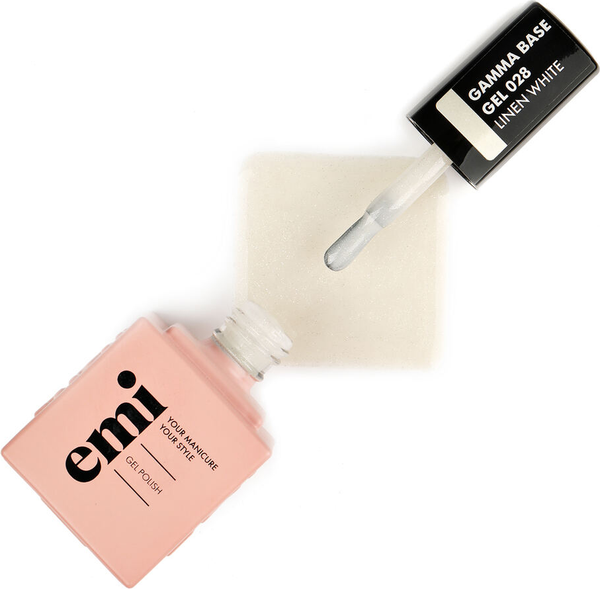 Изображение товара База для гель-лака E.Mi E.MiLac Gamma Base Gel №028 Linen white (15мл)