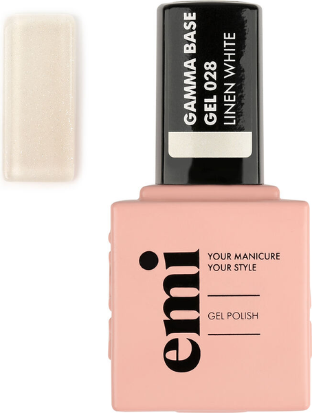 Изображение товара База для гель-лака E.Mi E.MiLac Gamma Base Gel №028 Linen white (15мл)