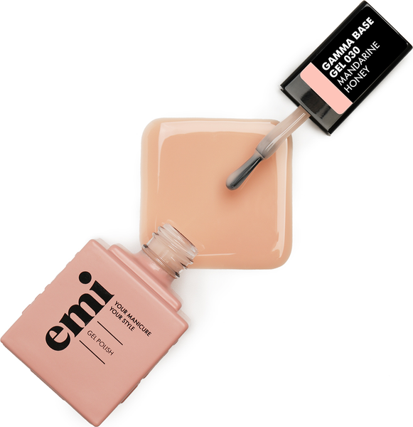 Изображение товара База для гель-лака E.Mi E.MiLac Gamma Base Gel №030 Mandarine honey (15мл)