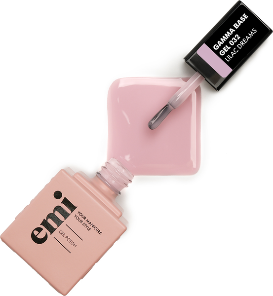 Изображение товара База для гель-лака E.Mi E.MiLac Gamma Base Gel №032 Lilac dreams (15мл)