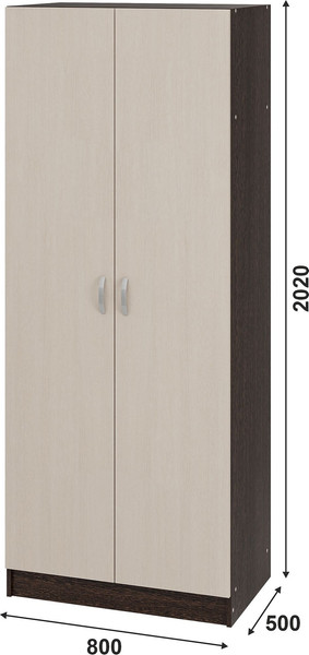 Изображение товара Шкаф Тащи в дом Брио 80х202 / ШК 554 (венге/дуб белфорд)