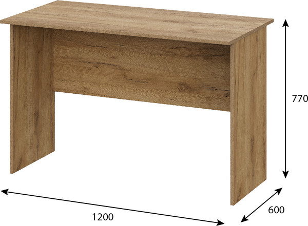 Изображение товара Письменный стол Тащи в дом Люмо СТ01 (дуб крафт золото)