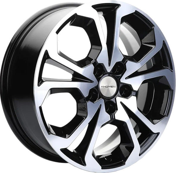 Изображение товара Литой диск Khomen KHW1711 17x6.5" 5x114.3мм DIA 54.1мм ET 45мм (Black FP)