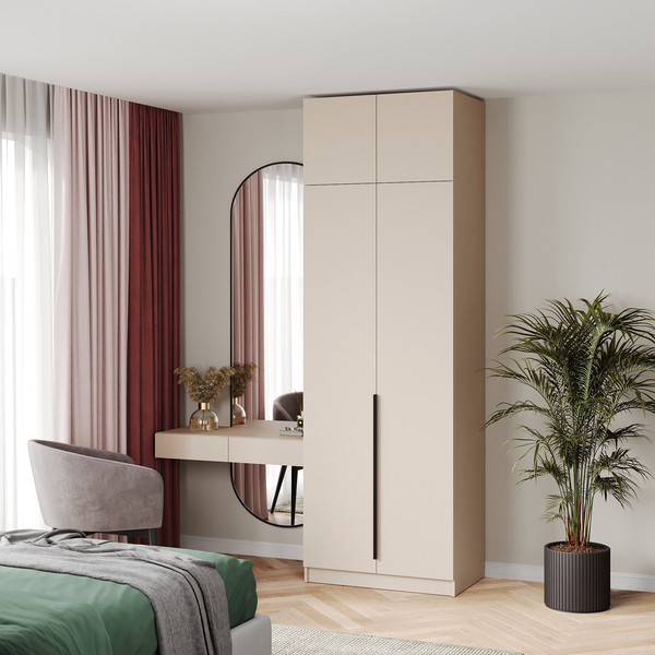 Изображение товара Шкаф Soma Lord Black 2-х створчатый 80х240 (кашемир)