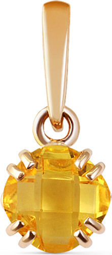 Изображение товара Подвеска из желтого золота Кристалл CI74100226773