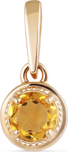 Изображение товара Подвеска из желтого золота Кристалл CI64500226773