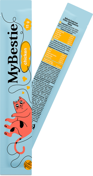 Изображение товара Лакомство для кошек MyBestie Курица / 192093114/CAT (5x15г)