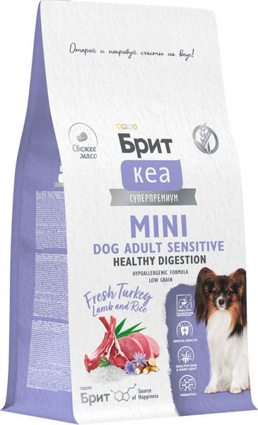 Изображение товара Сухой корм для собак Брит Кеа Mini Dog Adult Sensitive Healthy Digestion / 6010759 (1.5кг)