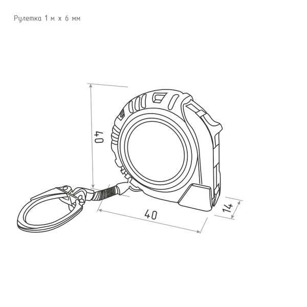 Изображение товара Рулетка Нора-М 6мм / 20546 (1м)