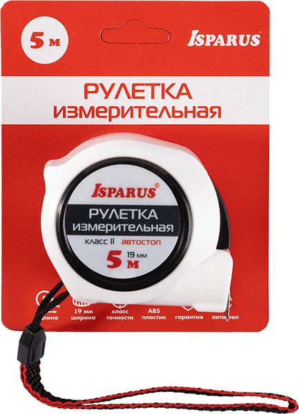 Изображение товара Рулетка Нора-М Isparus 19 мм c автостопом / 20543 (5м)