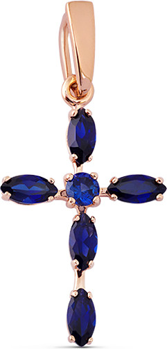 Изображение товара Крестик из желтого золота Кристалл CC44900226773