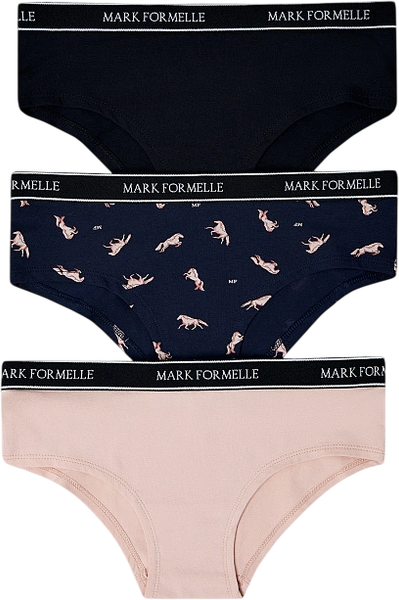 Изображение товара Комплект женских трусов Mark Formelle 412692-1-3 (р.94, розовый фарфор)