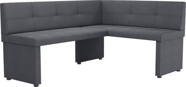 Уголок кухонный мягкий Mio Tesoro Мия 347 2-у1 (темно-серый 969)