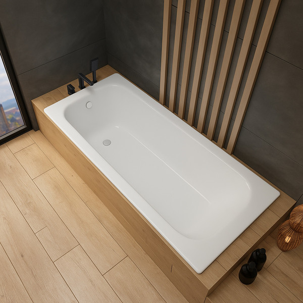 Изображение товара Ванна стальная Lauter Brio 150 / 21S1500 + сифон 21Y11020