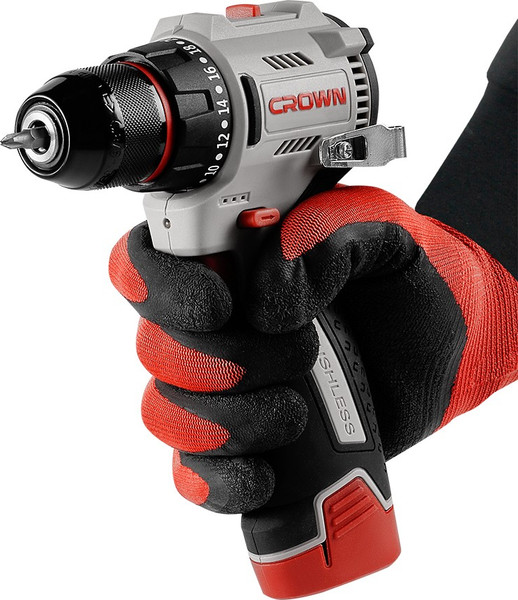 Изображение товара Аккумуляторная дрель-шуруповерт CROWN CT21129HMX-2 BMC