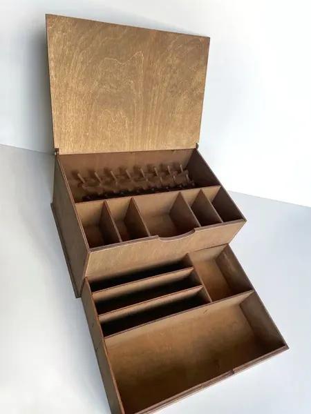 Изображение товара Органайзер для хранения ОМурМебель Для швейных принадлежностей 34x24x17см