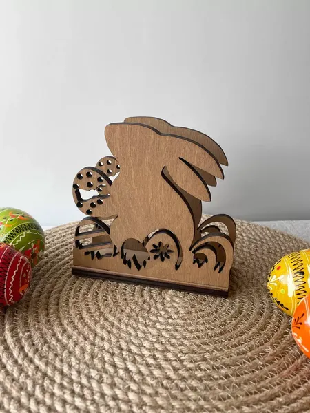 Изображение товара Салфетница ОМурМебель Пасхальный кролик (коричневый)