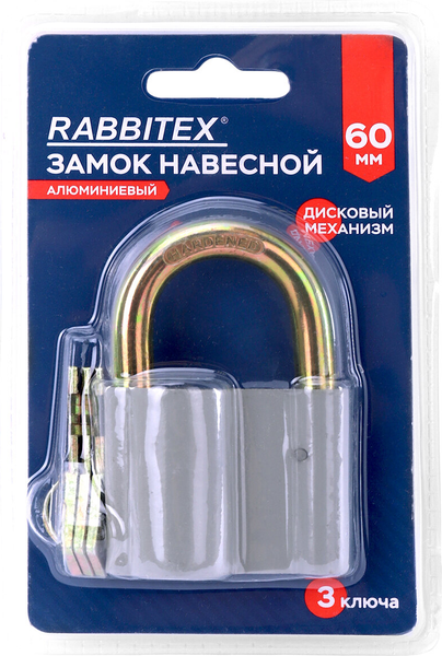Изображение товара Замок навесной Rabbitex Стандарт / 671304