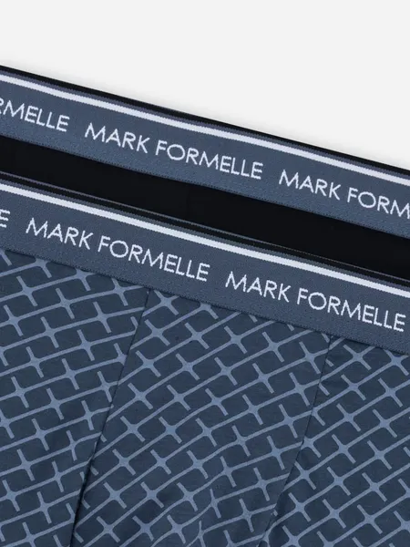Изображение товара Комплект мужских трусов Mark Formelle 411228-2 (р.90-100, узор на шторме/черный)