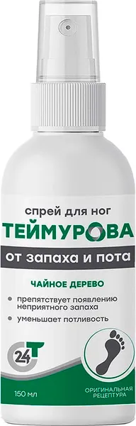 Изображение товара Спрей для ног Pharmlevel Теймурова чайное дерево (150мл)