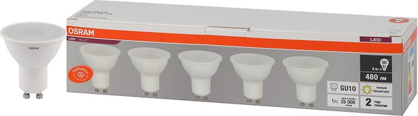 Изображение товара Лампа Osram LED Value 4058075584891 (уп. 5шт)