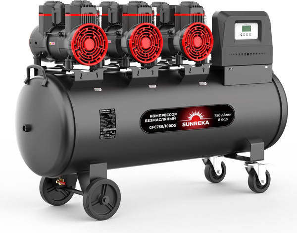 Изображение товара Воздушный компрессор SUNREKA GFC750/100DS