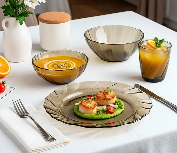 Изображение товара Набор столовой посуды Appetite Bronze 25bronze (25пр)