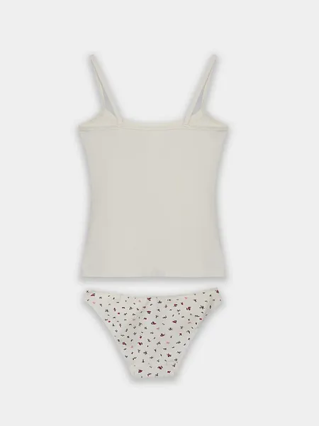 Изображение товара Комплект нижнего белья Mark Formelle 442210 (р.164/170-92-98, молочный/букетики на молочном)