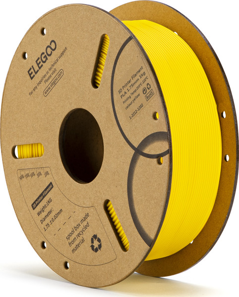 Пластик для 3D-печати Elegoo PLA Cardboard Spool / 50.203.0044 (1кг, желтый) — фото 3