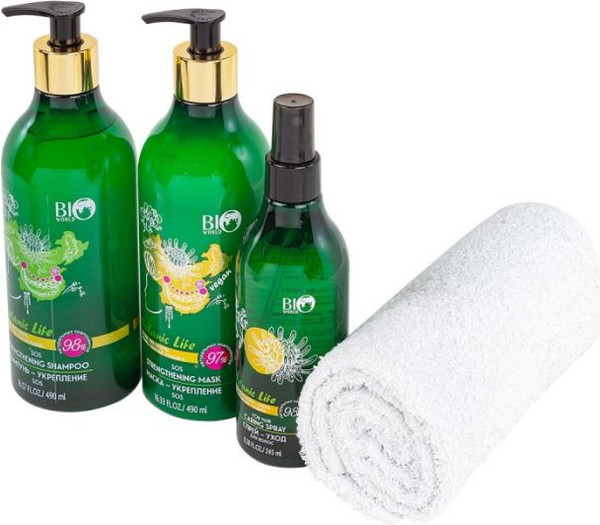Изображение товара Набор косметики для волос Bio World Укрепление имбирь красный женьшень / BW-9  (53149)