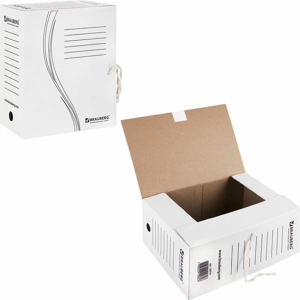 Изображение товара Набор коробок архивных Brauberg 126513 (10шт, белый)