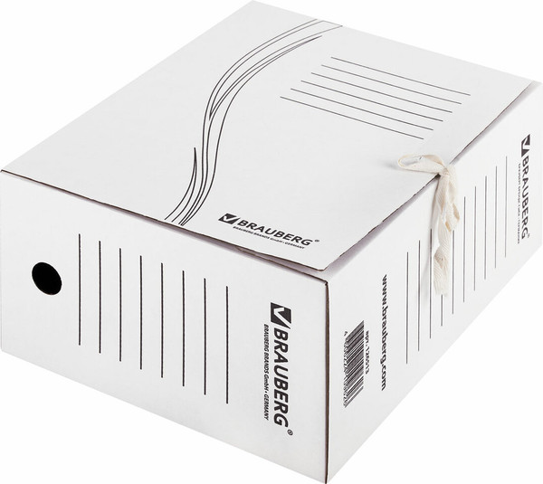 Изображение товара Набор коробок архивных Brauberg 126513 (10шт, белый)