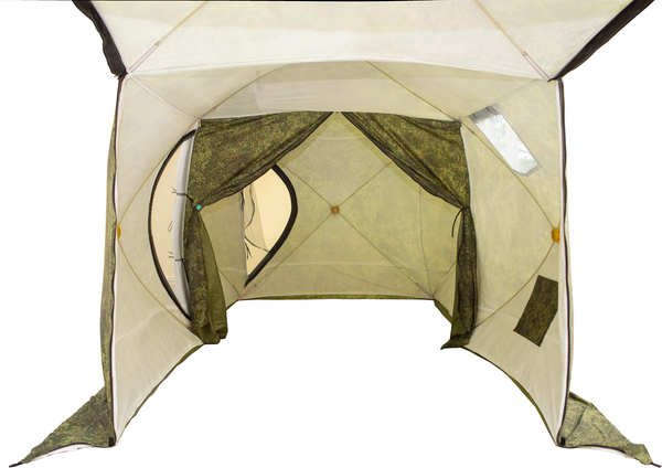 Изображение товара Палатка Стэк Дубль-3Т / С69.Д3.011.ПН (пиксель с навесом, трехслойная)