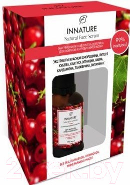 Изображение товара Сыворотка для лица Innature Натуральная для жирной и проблемной кожи (50мл)