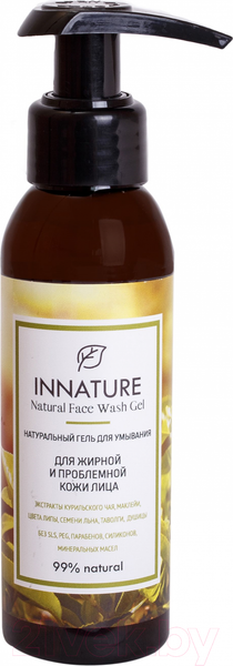 Изображение товара Гель для умывания Innature Натуральный для жирной и проблемной кожи (100мл)
