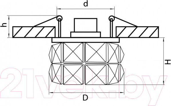 Изображение товара Точечный светильник Lightstar Onda 32802