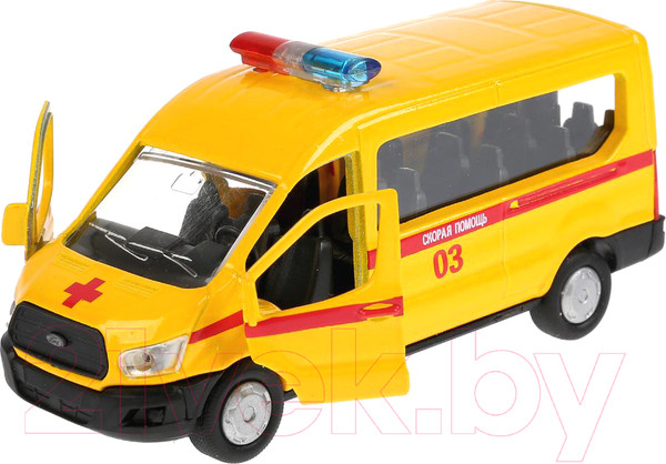 Изображение товара Автомобиль игрушечный Технопарк Ford Transit. Скорая / SB-18-18-A-Y-WB