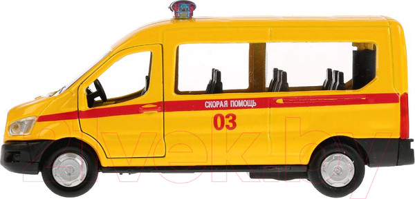 Изображение товара Автомобиль игрушечный Технопарк Ford Transit. Скорая / SB-18-18-A-Y-WB